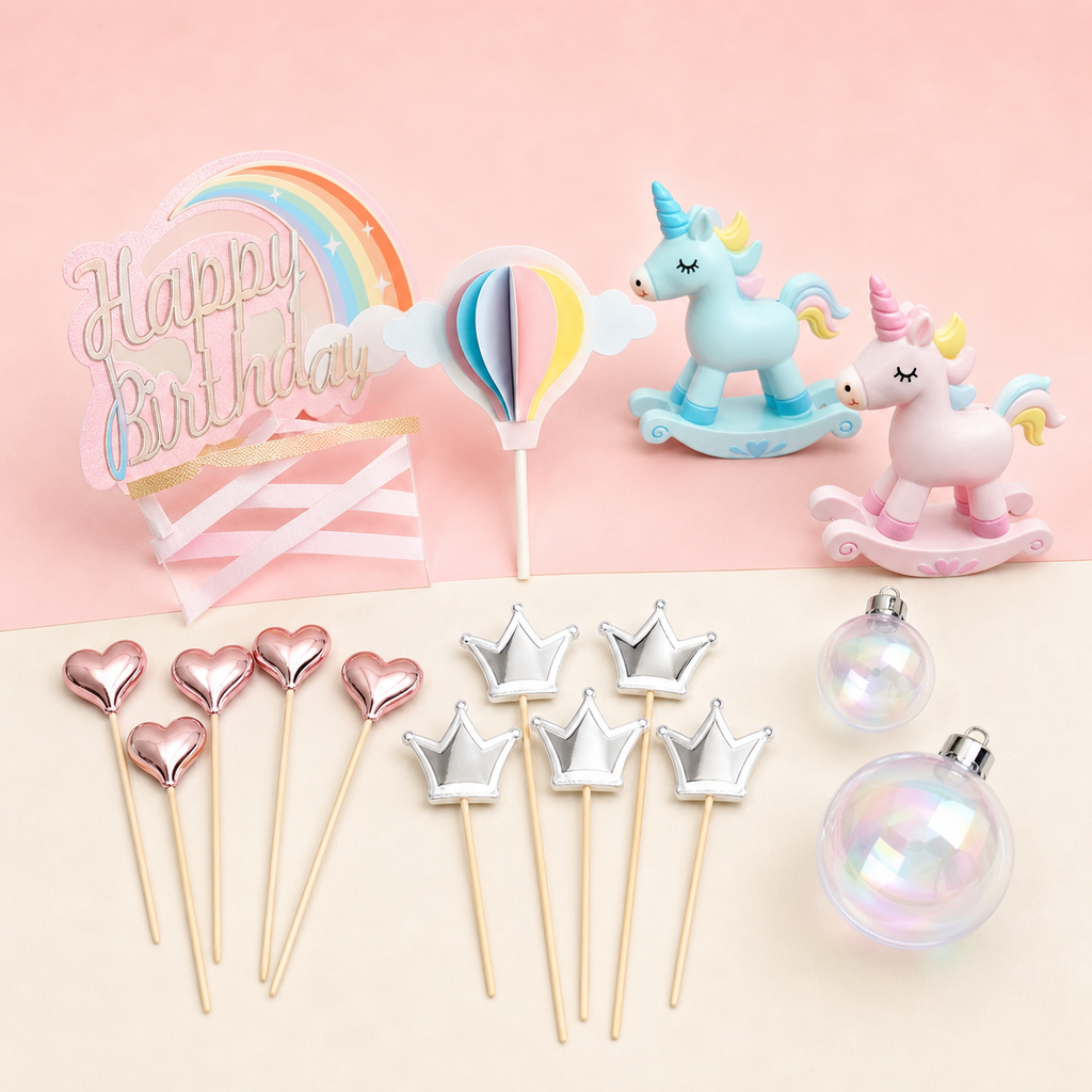 Unicorn Dream Cake Decoration Kit — Pink Rocker Edition