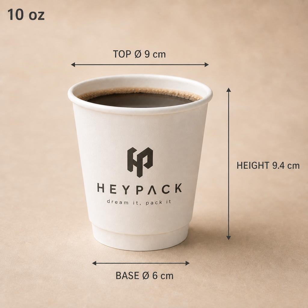 Double-Wall Paper Cup — 02 size 10oz heypack