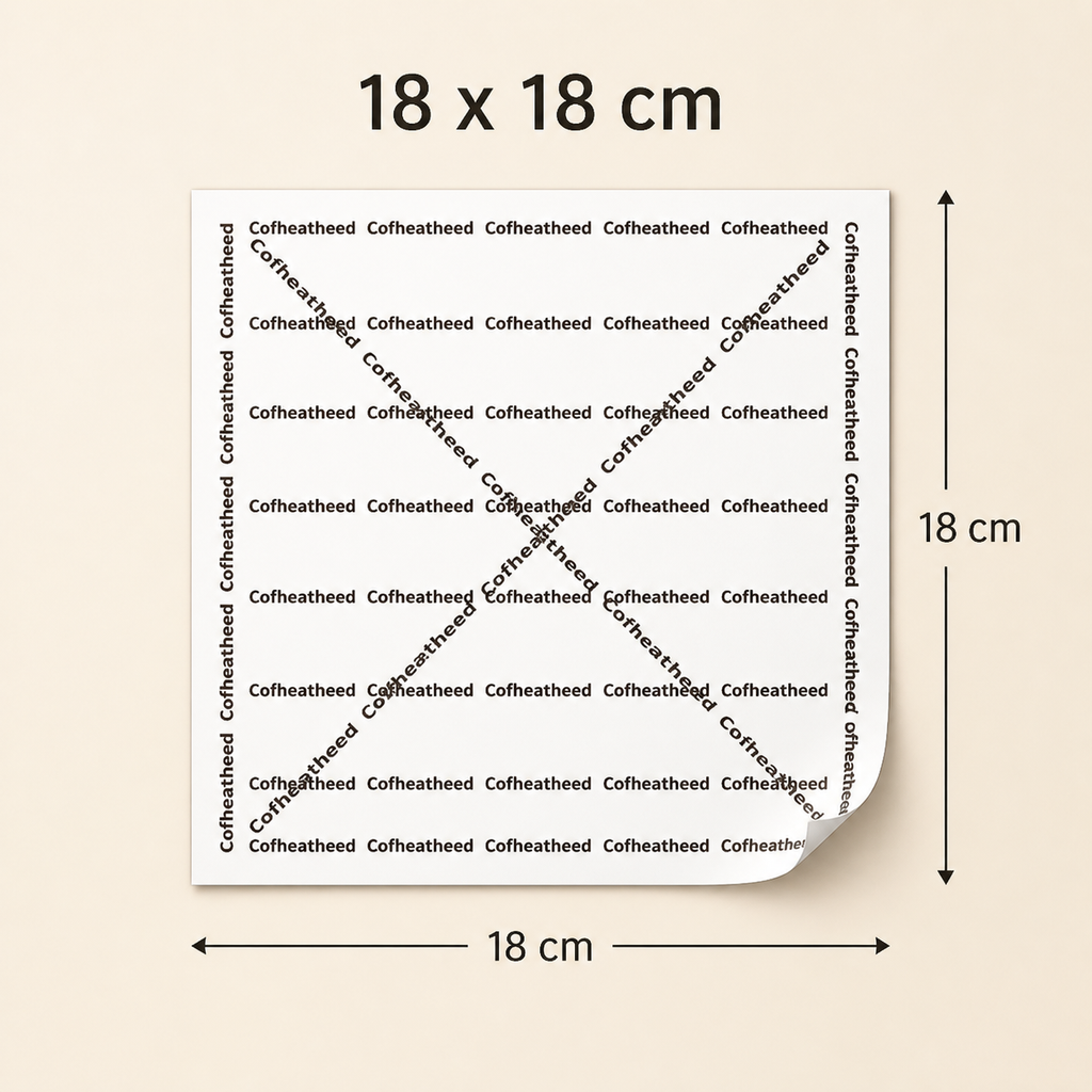 40gsm Poly-Coated Food Wrapping Paper — 02 size 18x18cm
