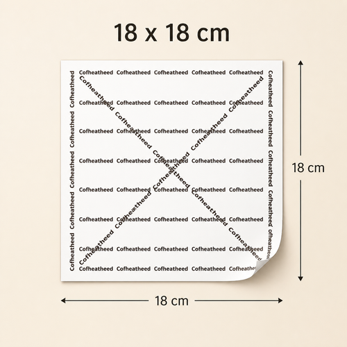 40gsm Poly-Coated Food Wrapping Paper — 02 size 18x18cm