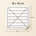 40gsm coated food wrapping paper, 18 × 18 cm size guide