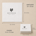 Custom Wood-Pulp Paper Napkin — 02 size 23x23 white heypack