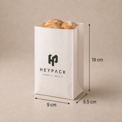 70gsm Kraft SOS Bakery Bag — 02 size no1 9x5.5x18cm heypack v1