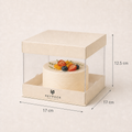 Square Clear Cake Box
