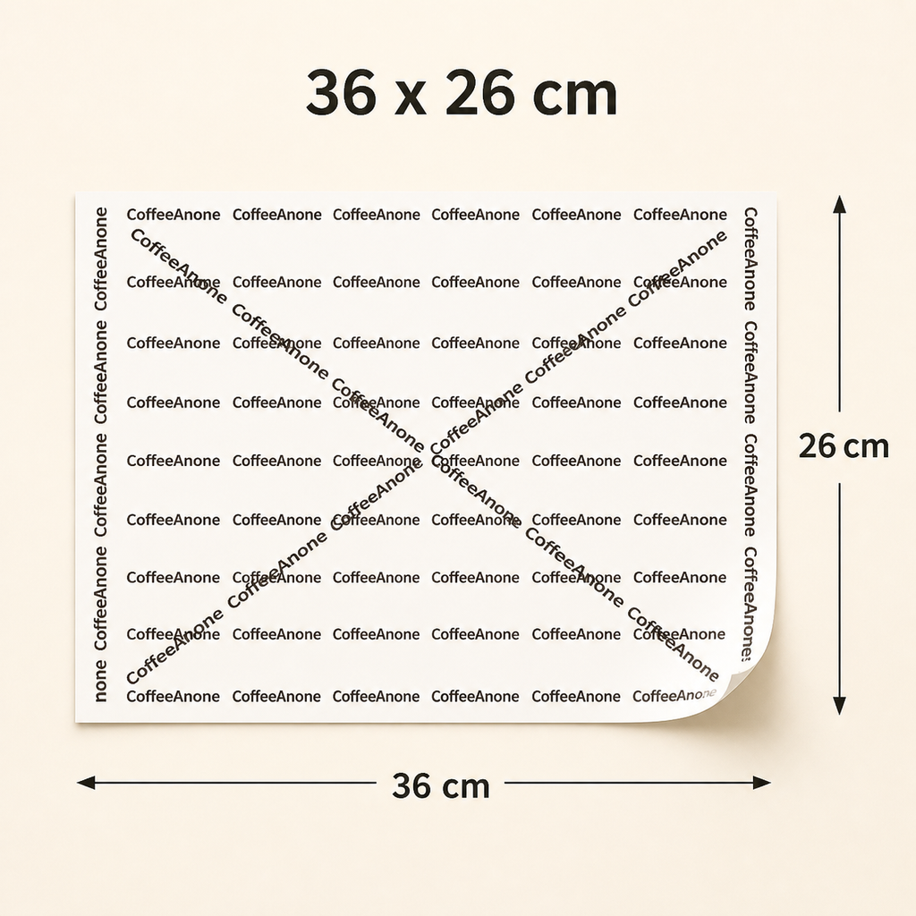 40gsm Poly-Coated Food Wrapping Paper — 03 size 36x26cm