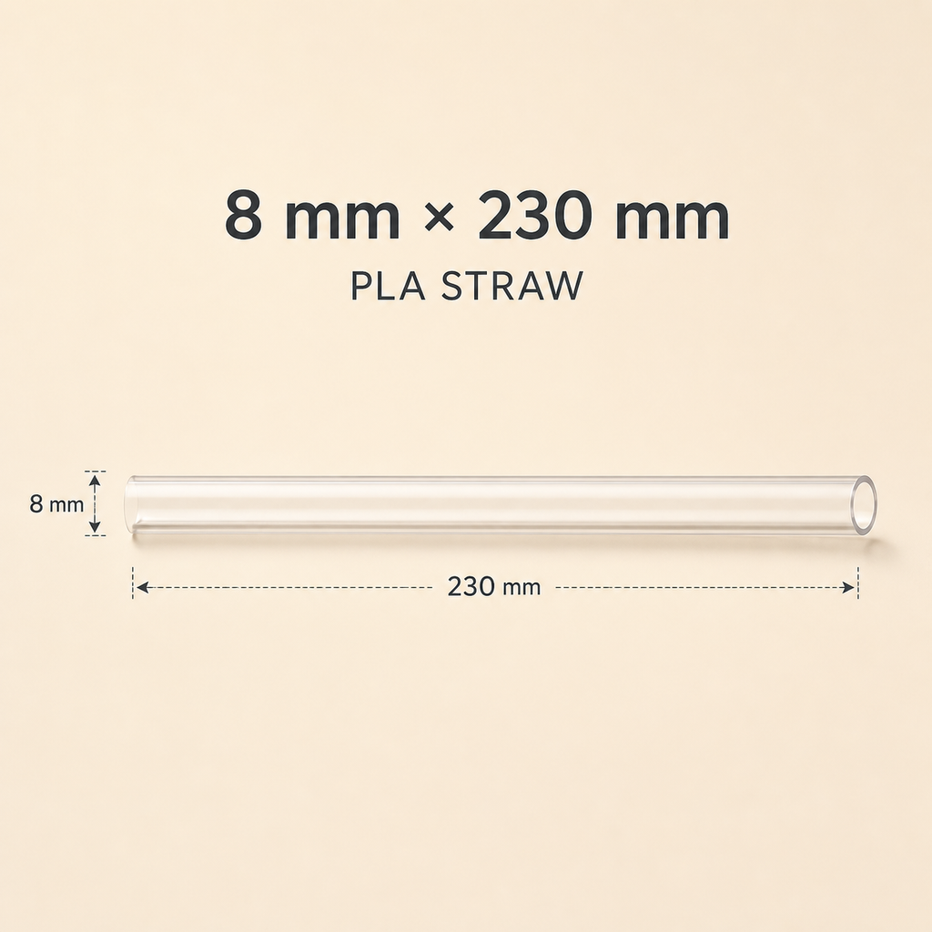 Custom Individually Wrapped Straws — 06 size 8x230