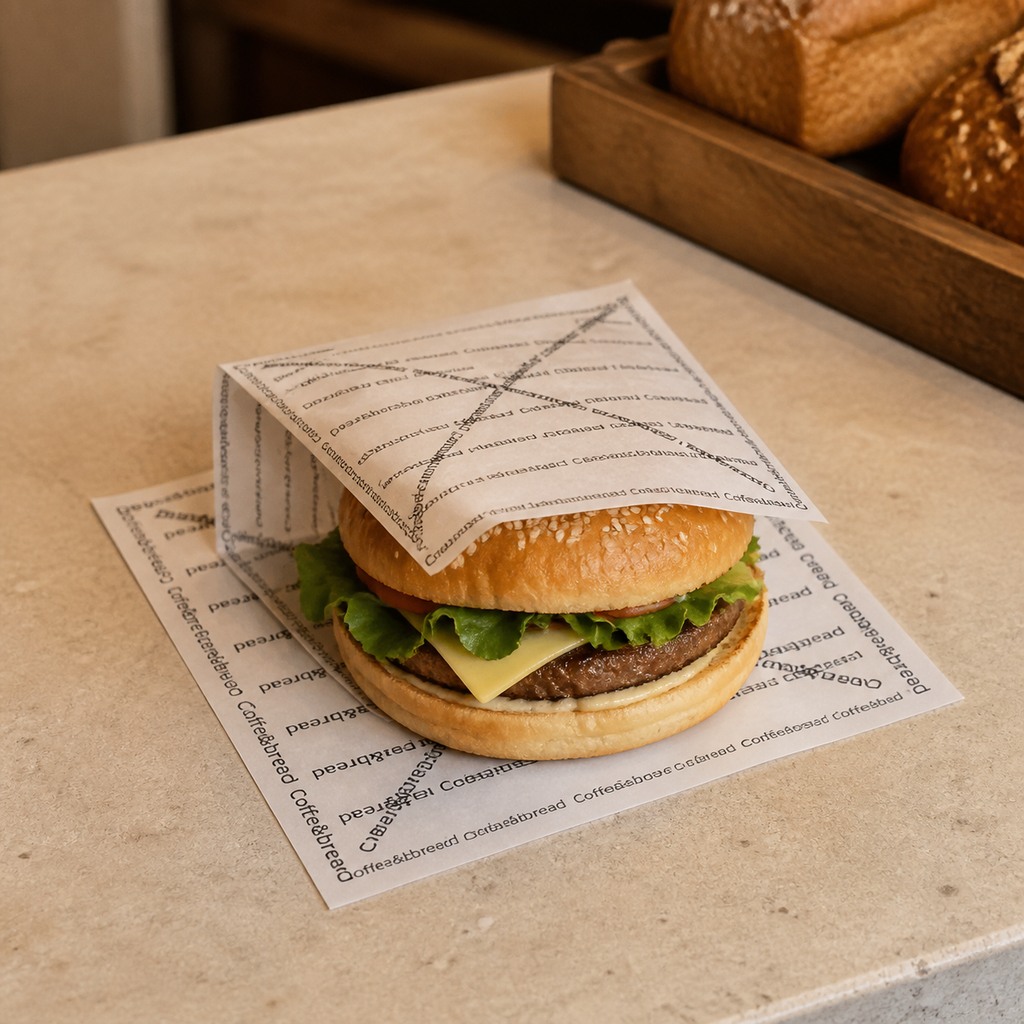 40gsm Poly-Coated Food Wrapping Paper — 07 application food wrap
