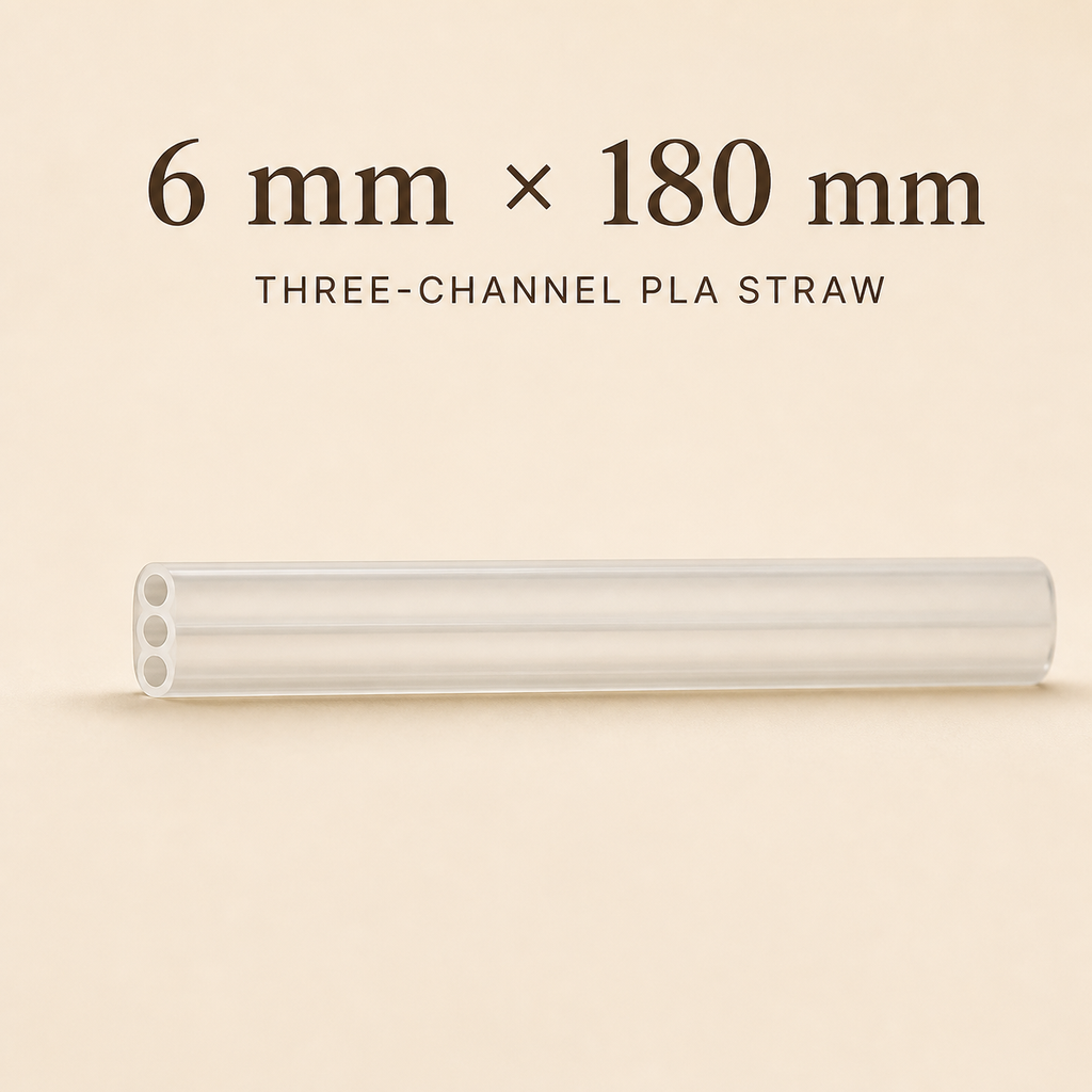 Custom Individually Wrapped Straws — 07 size 3channel 6x180