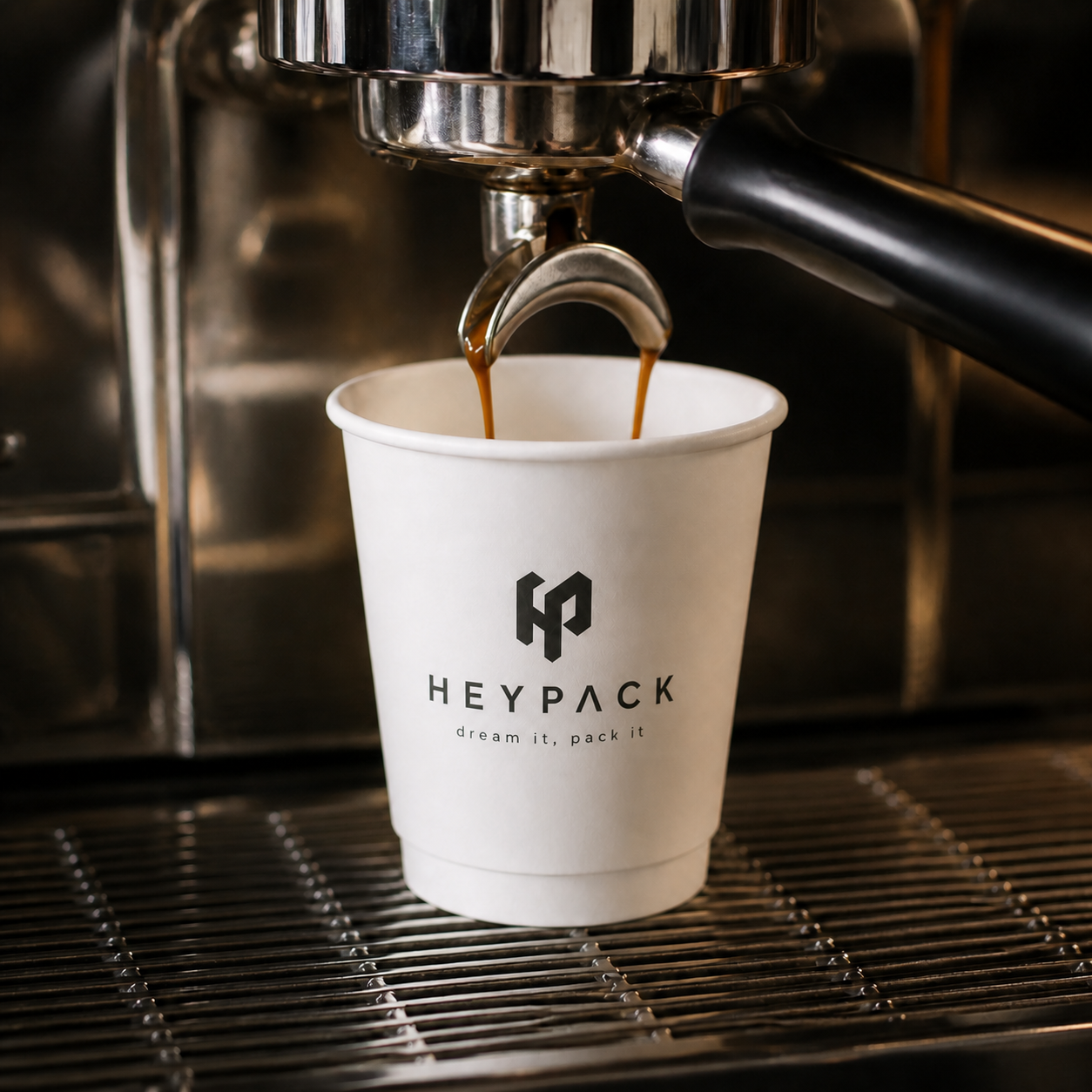 Double-Wall Paper Cup — 08 application 10oz espresso fill heypack