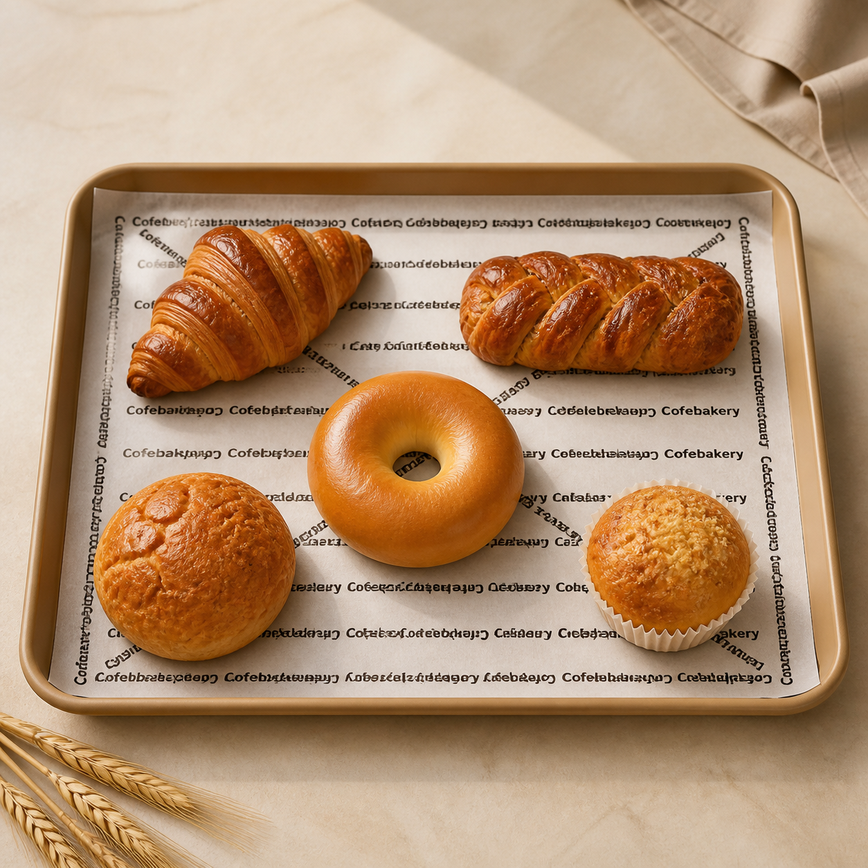 40gsm Poly-Coated Food Wrapping Paper — 08 application tray liner