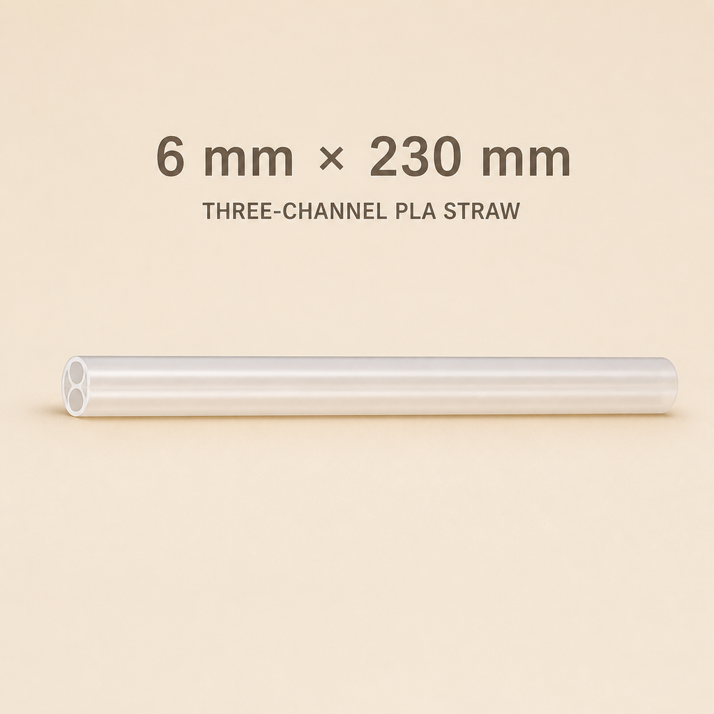 Custom Individually Wrapped Straws — 08 size 3channel 6x230