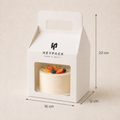 Specialty Paper Cake Box with Handle