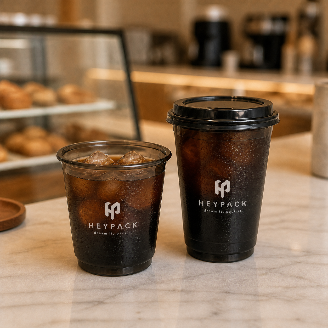 Smoke-Black Plastic Cold Cup — 10 application cafe counter heypack white