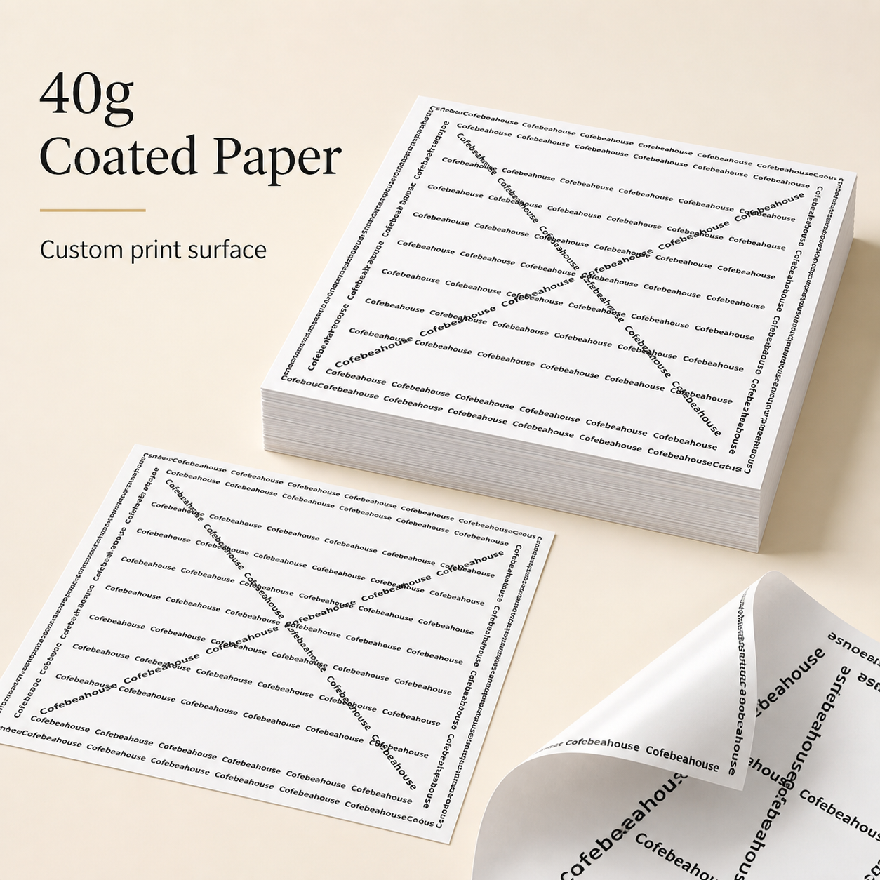 40gsm Poly-Coated Food Wrapping Paper — 10 material paper and coating