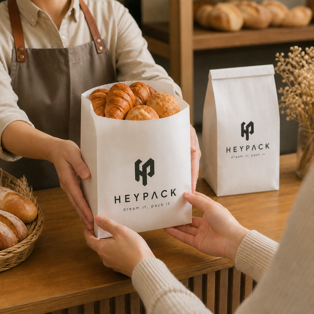 70gsm Kraft SOS Bakery Bag — 13 application bakery takeaway heypack v1