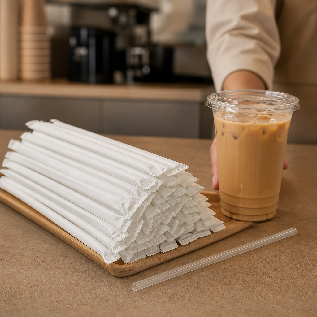 Custom Individually Wrapped Straws — 13 application wrapped counter