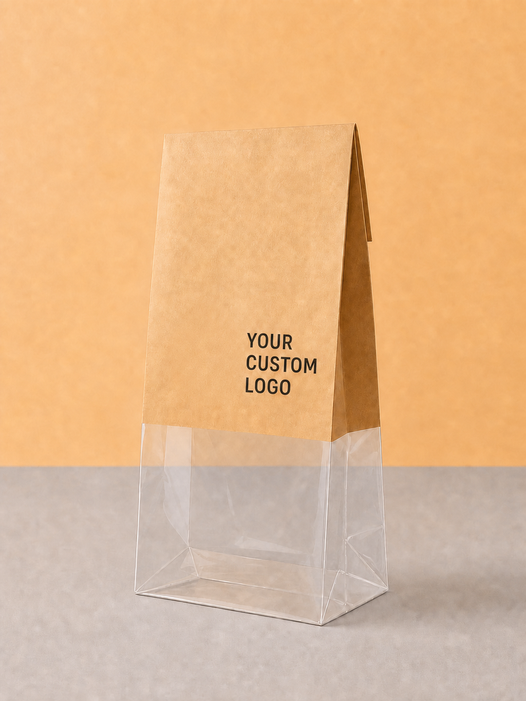 Custom Kraft & Clear Bakery Bags — 2,000 pcs