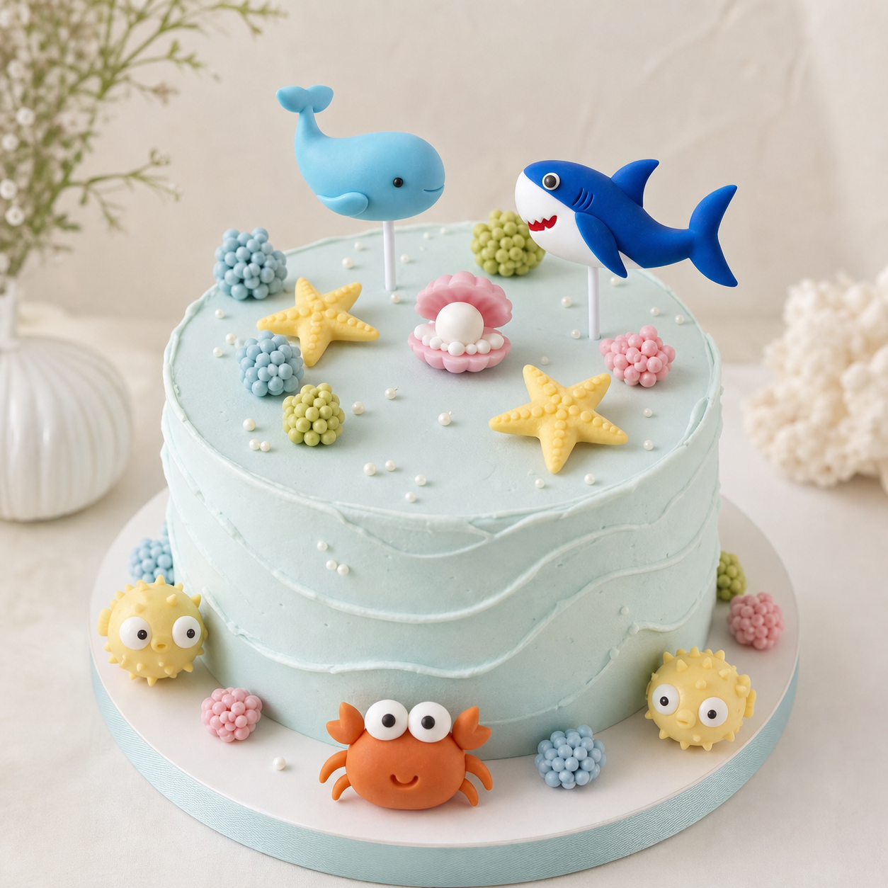 Deep Sea Birthday Cake Decoration Kit — Ocean World Edition