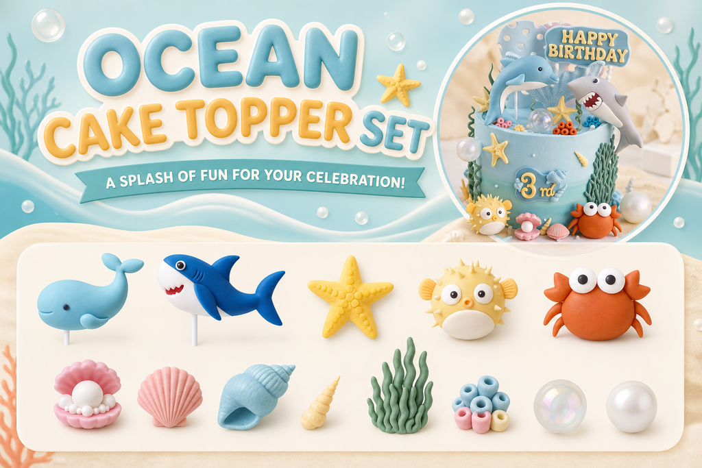Deep Sea Birthday Cake Decoration Kit — Ocean World Edition